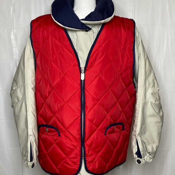 Men's Vintage Mulberry Street Winter Coat w/ Outer Quilted Vest Size Medium - Picture 1 of 7